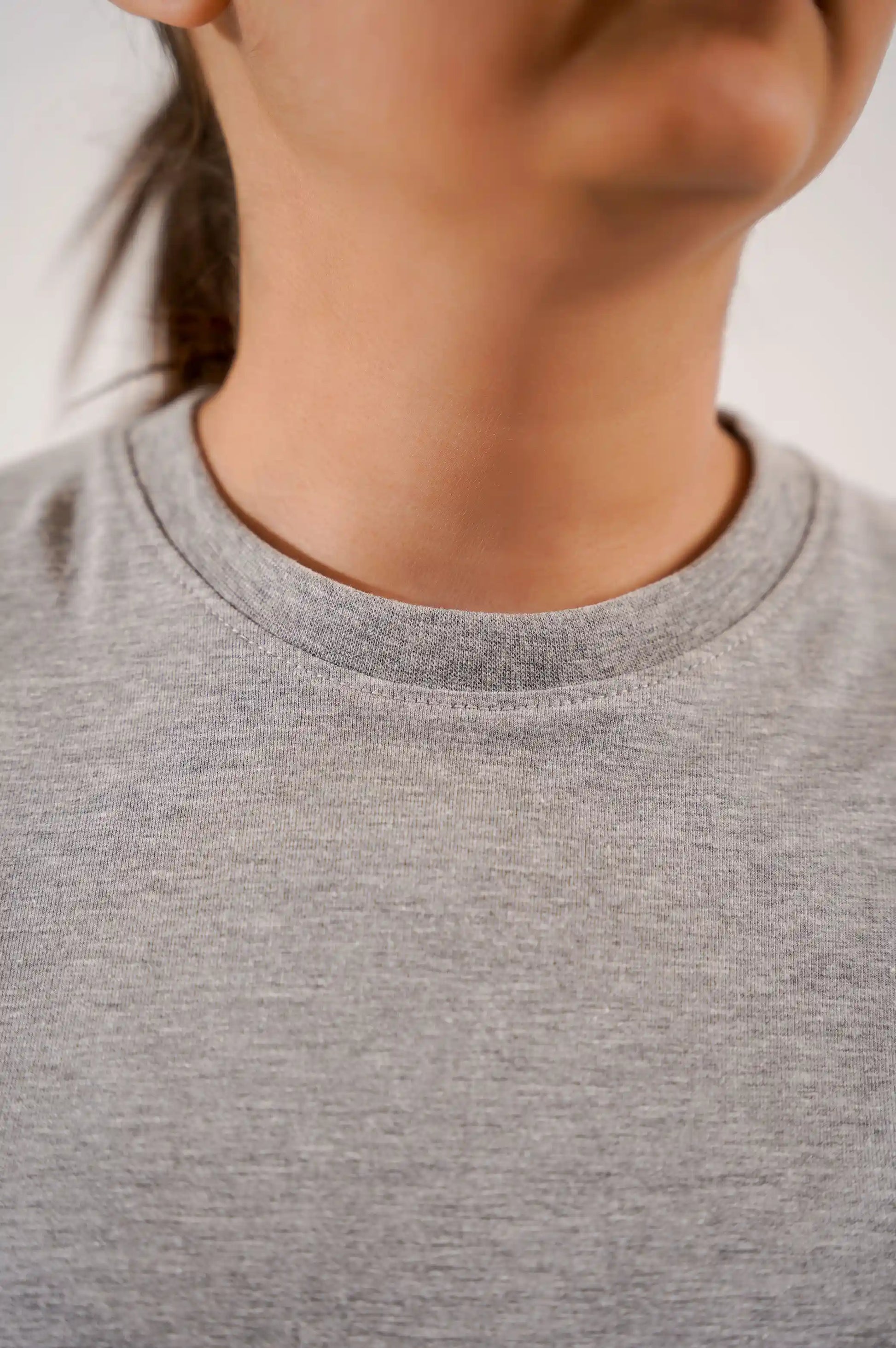 Heather Grey Round Neck T-Shirt