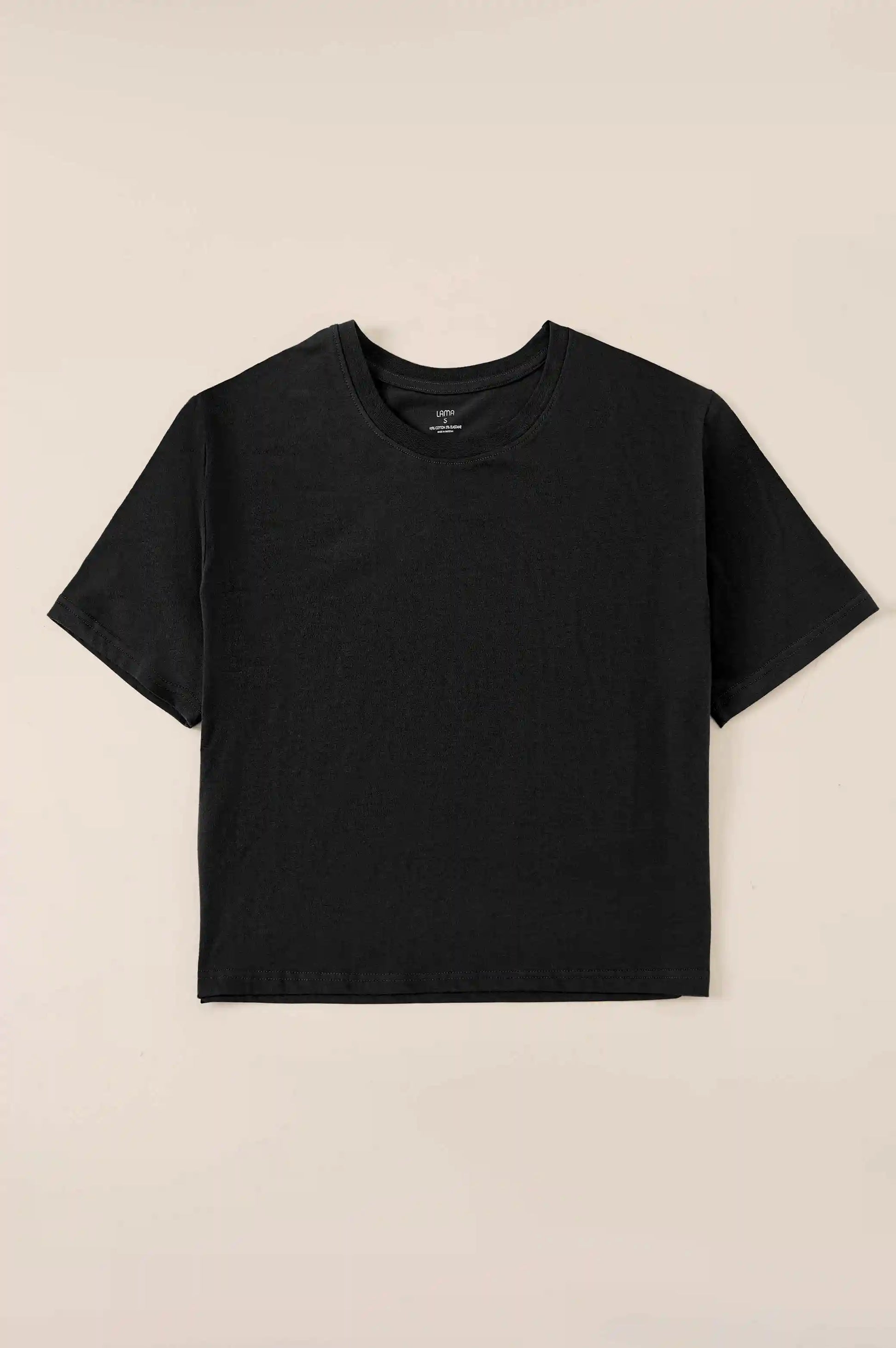 Black CROPPED T-SHIRT