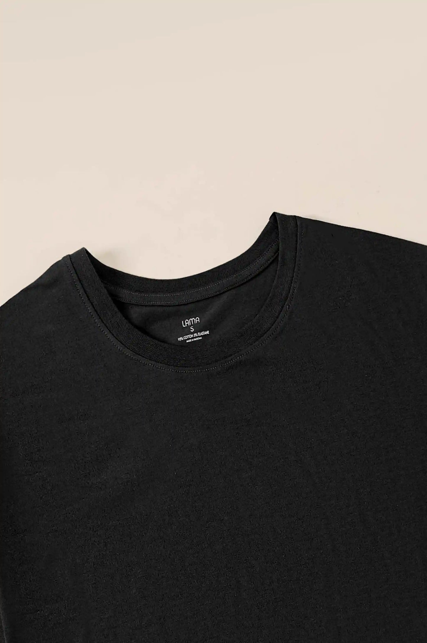BLACK CROPPED T-SHIRT