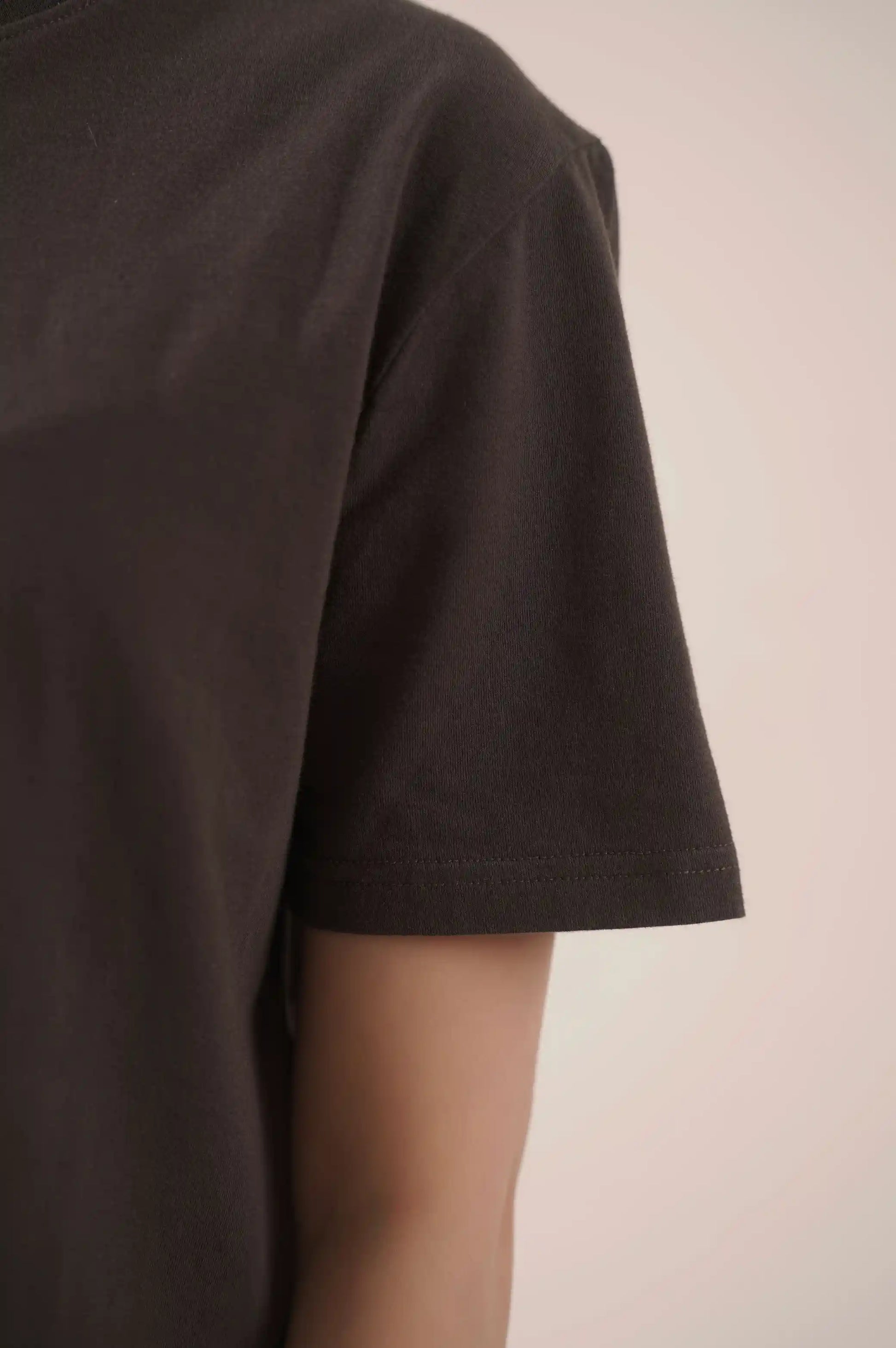Dark Grey cropped T-Shirt