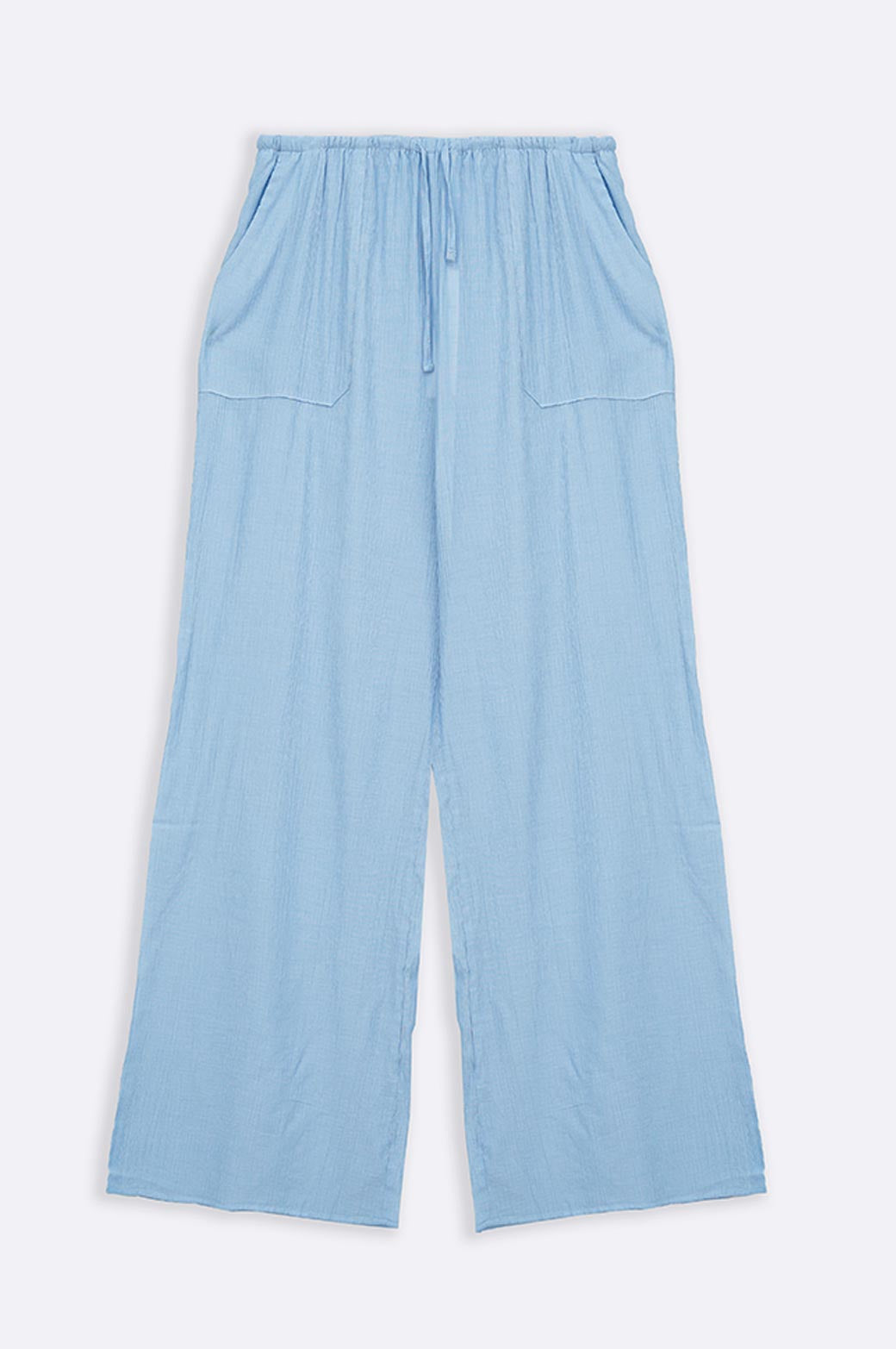 BLUE EVERYDAY CRINKLE PANTS
