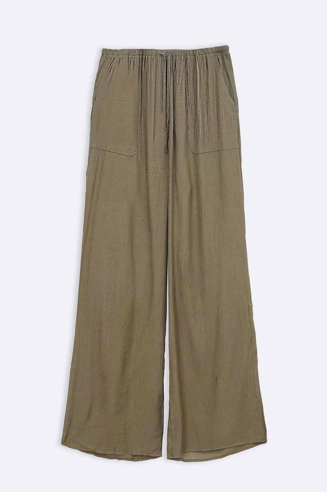 OLIVE EVERYDAY CRINKLE PANTS