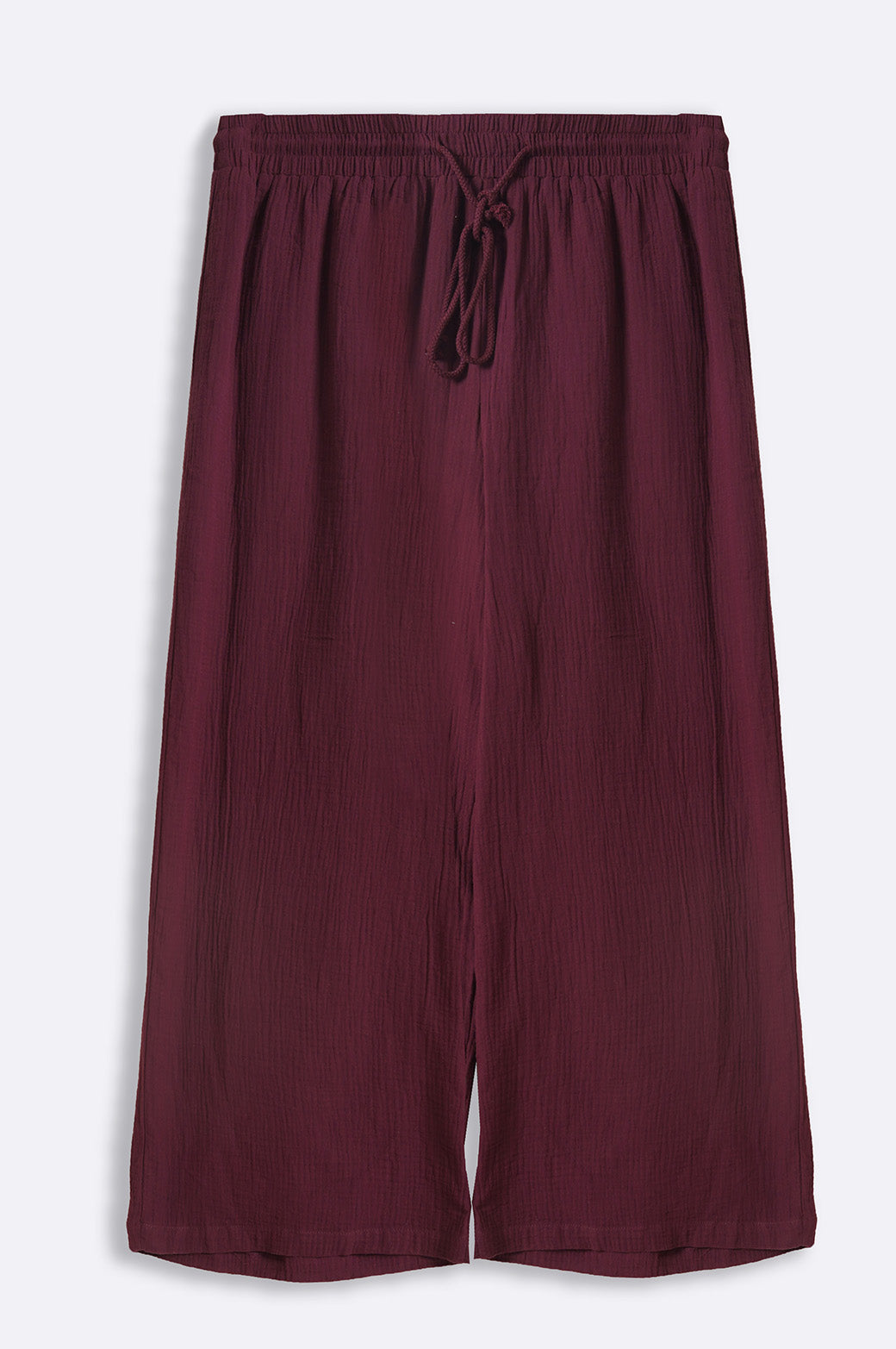 PLUM CURVE MUSLIN PANTS