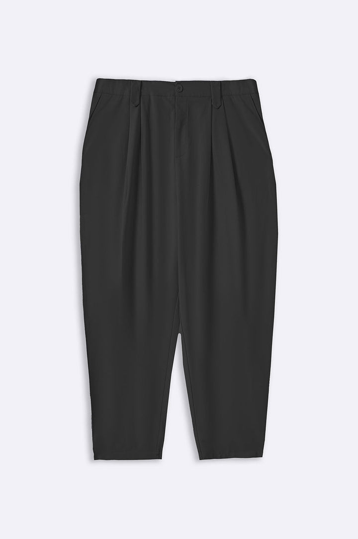 BLACK CURVE SLOUCHY PANTS