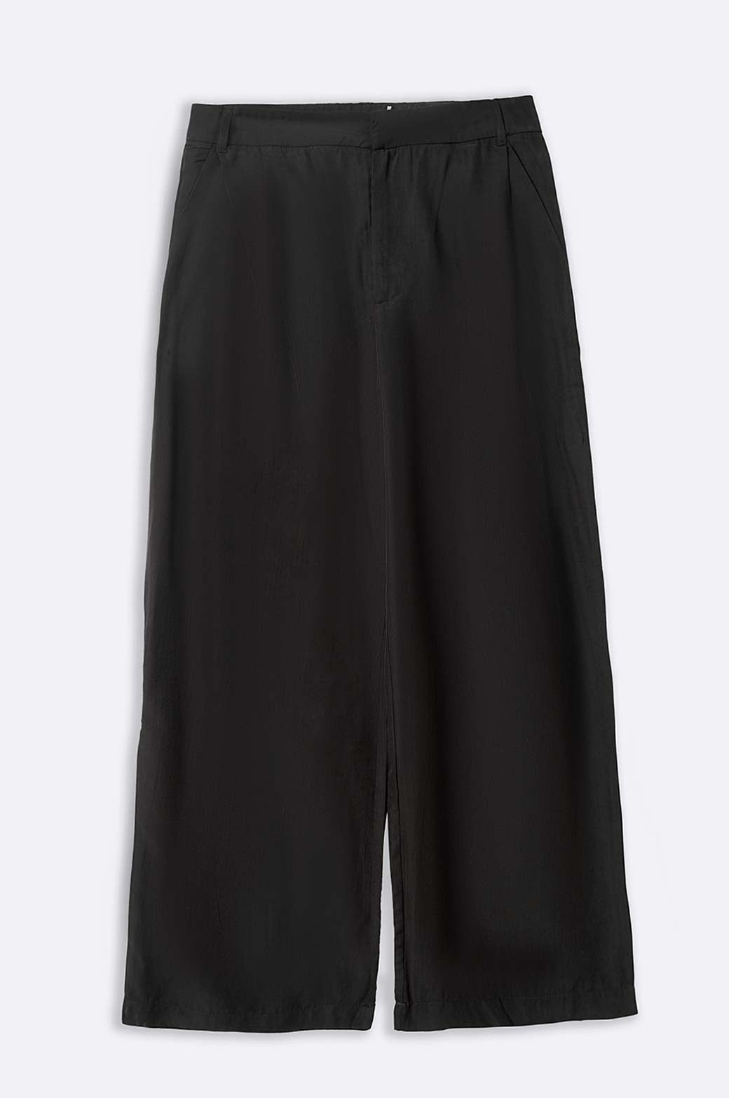 BLACK STONE WASH LONG TROUSER