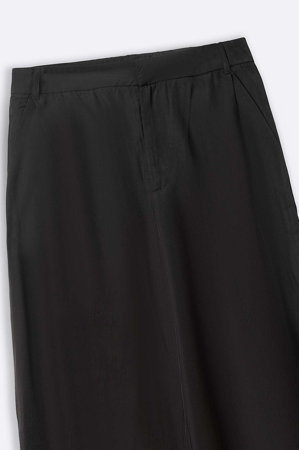 BLACK STONE WASH LONG TROUSER