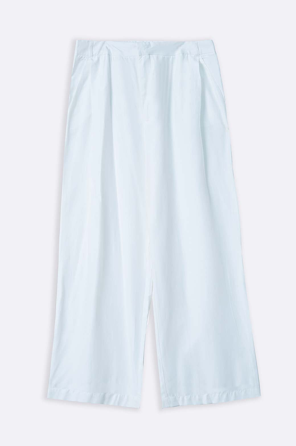 WHITE STONE WASH LONG TROUSER