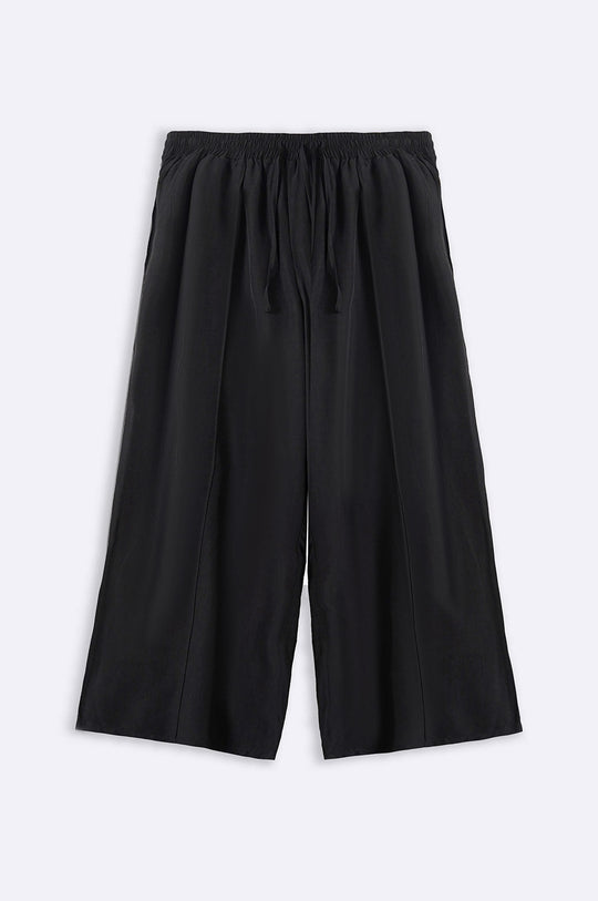 BLACK CURVE DRAWSTRING PANTS