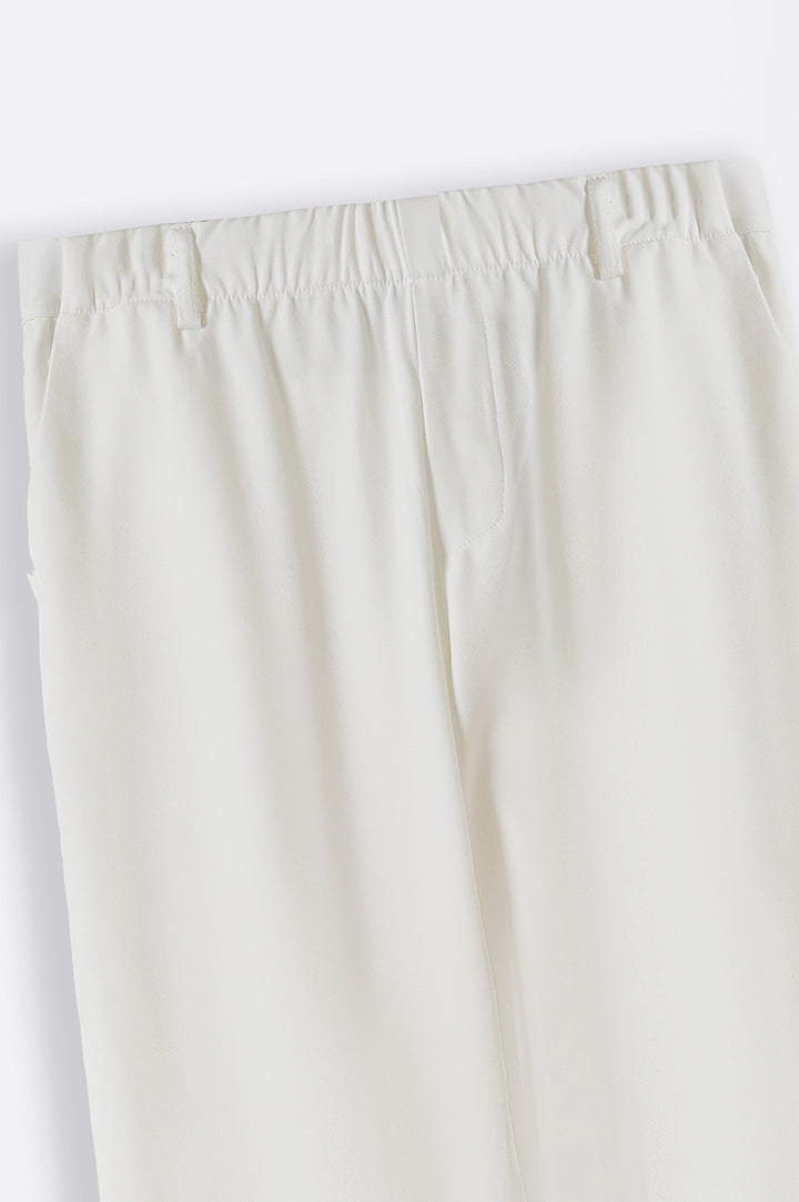 WHITE STRAIGHT LEG PANTS