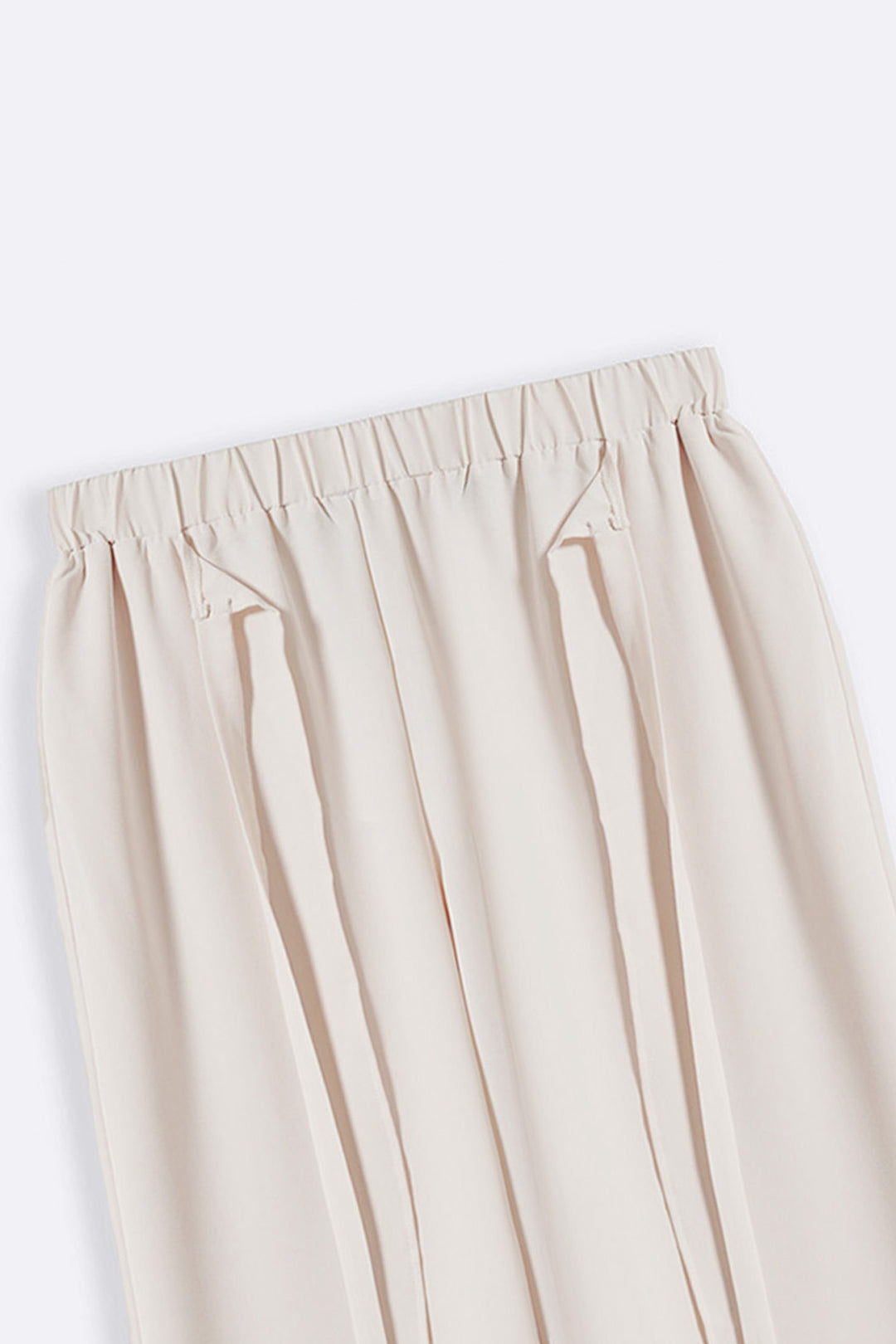 CREAM TIE-AROUND RESORT PANTS