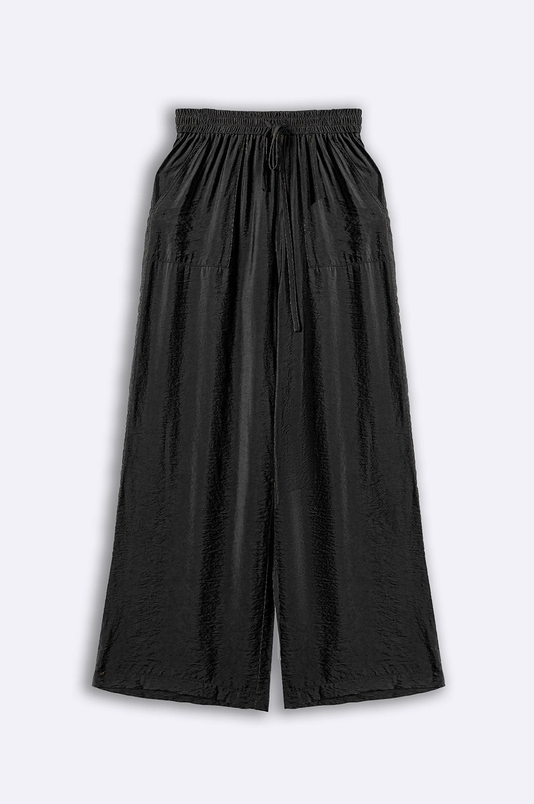 BLACK LONG FLOWY PANTS