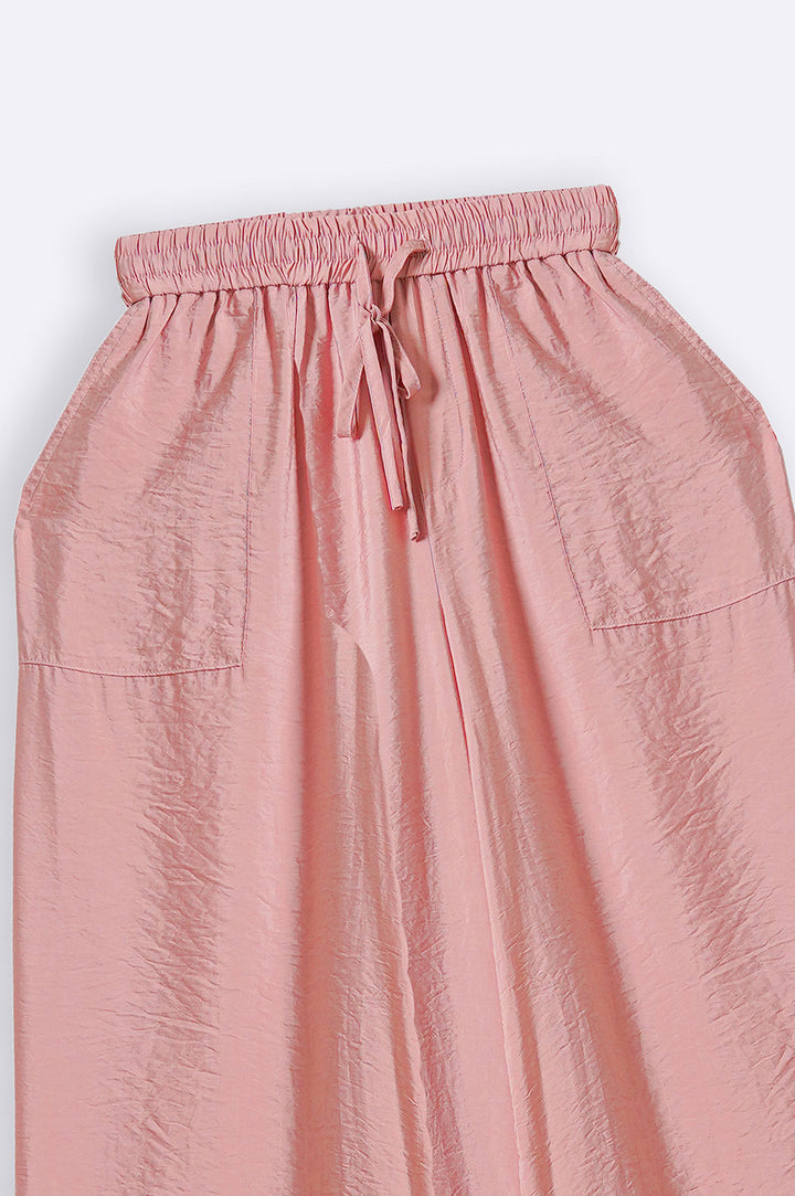 PINK LONG FLOWY PANTS