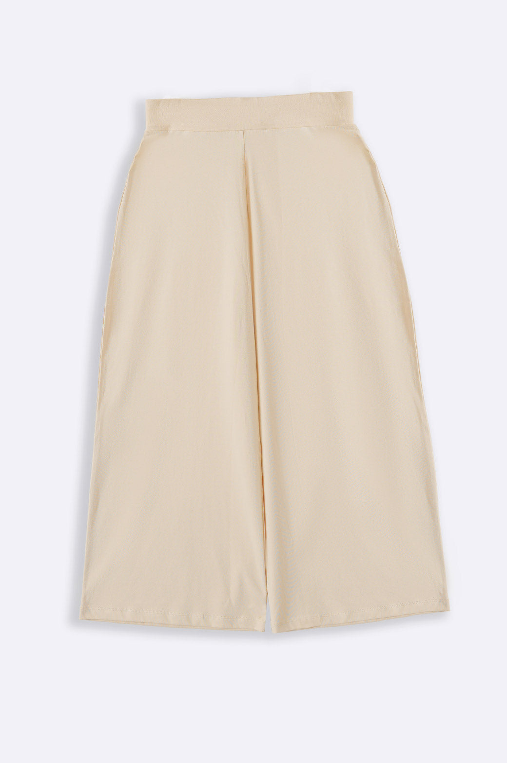 IVORY CROPPED WIDE PANTS