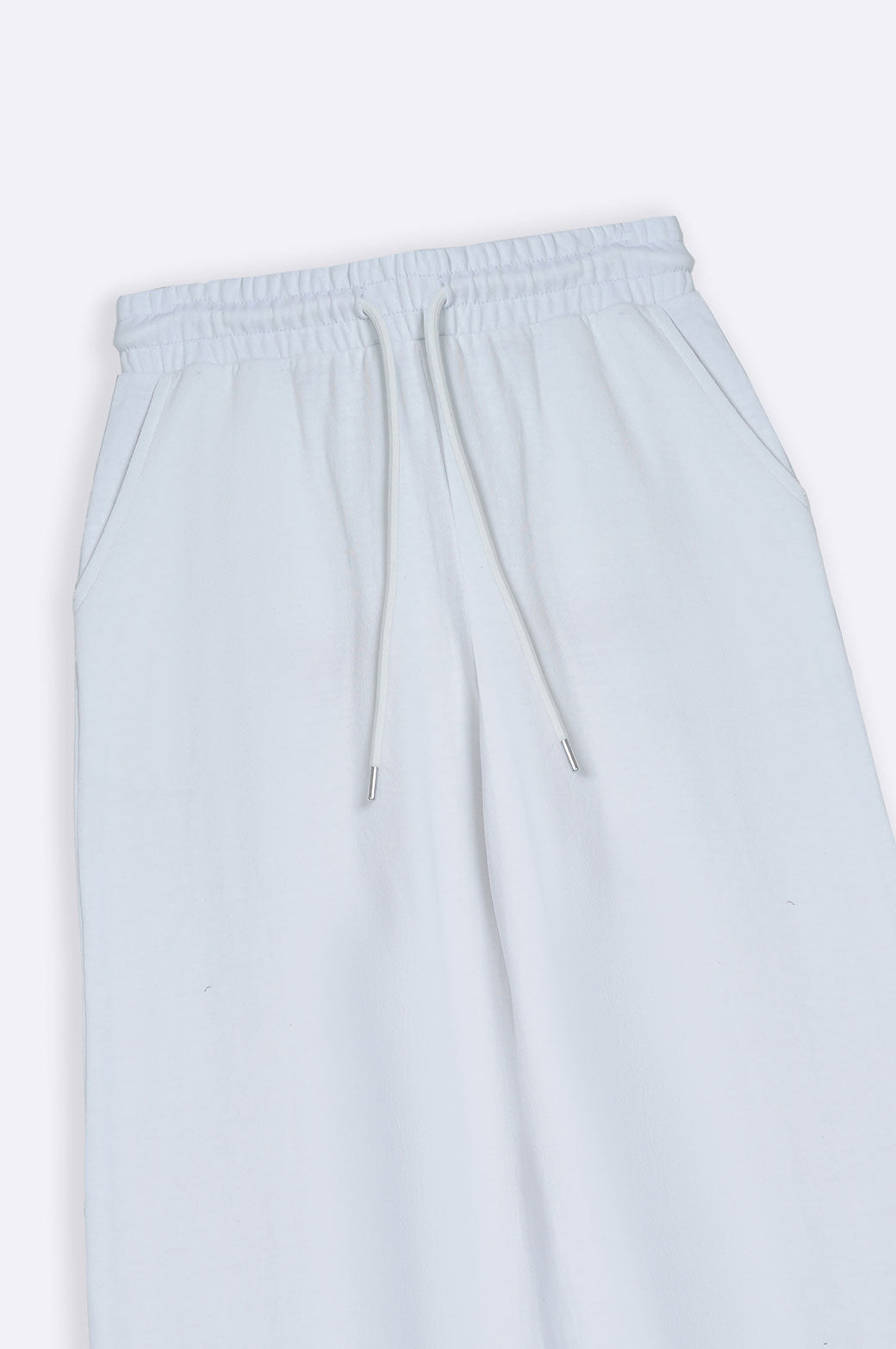 WHITE WIDE LEG TROUSERS