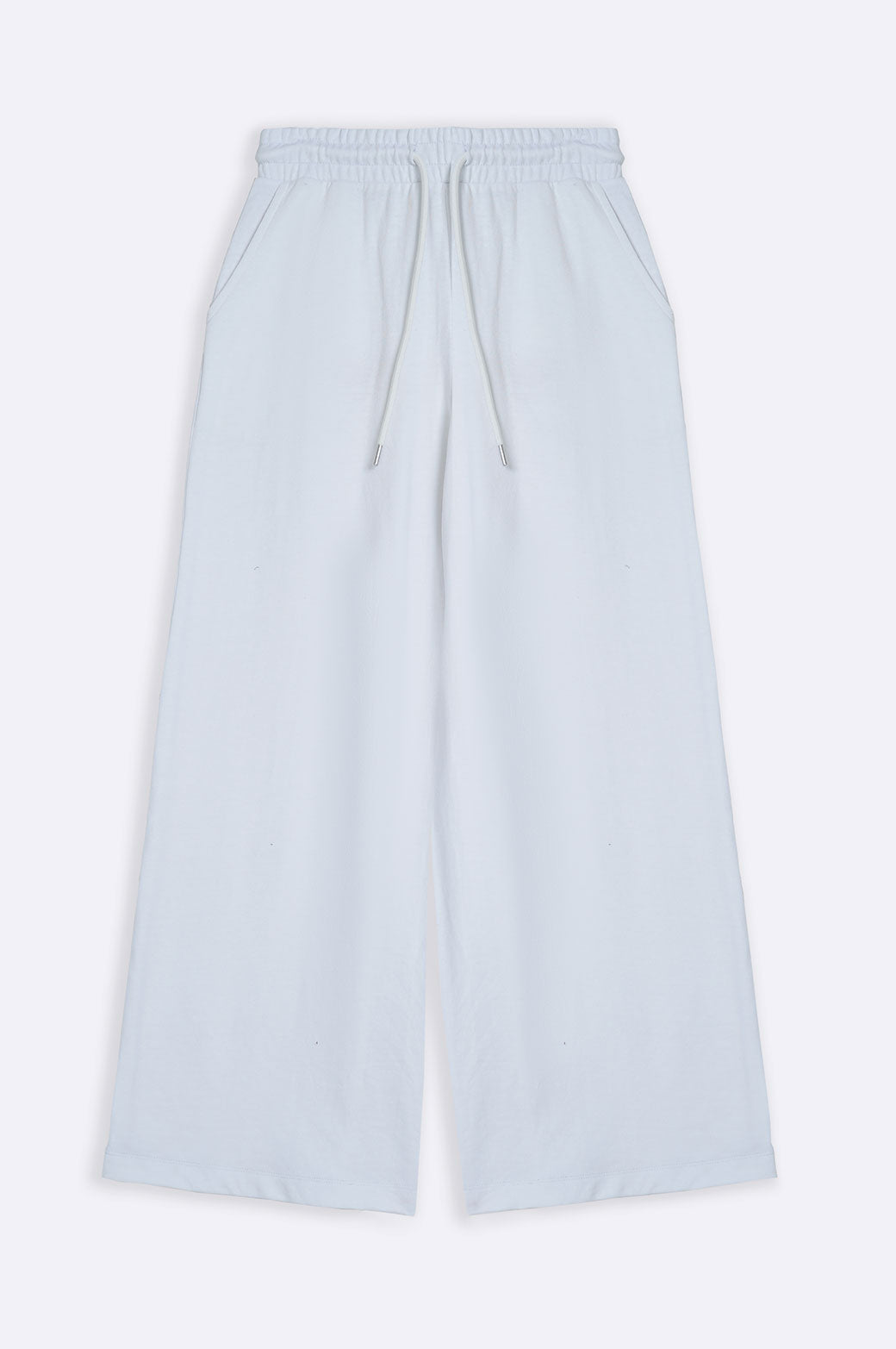 WHITE WIDE LEG TROUSERS