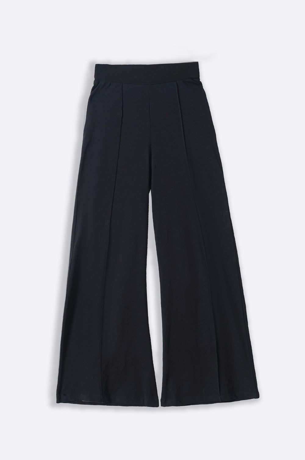 BLACK WIDE T-SHIRT PANTS