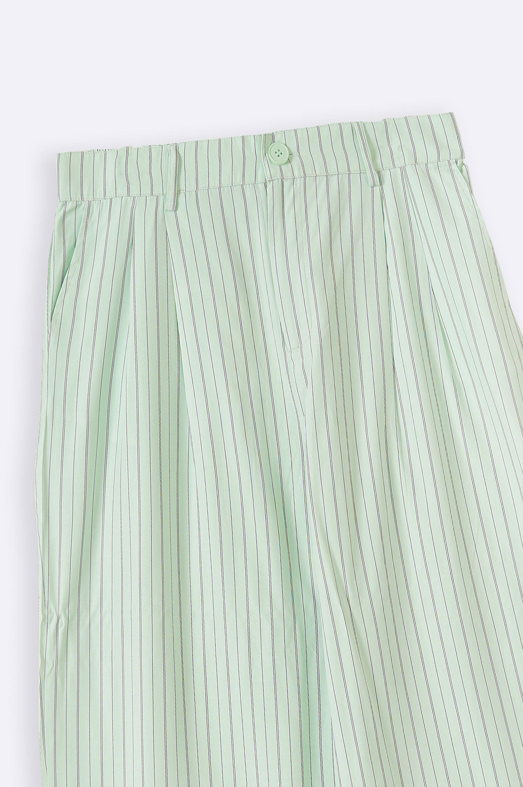 GREEN CURVE STRIPED PANTS