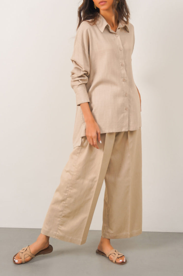 BEIGE BASIC CULOTTES