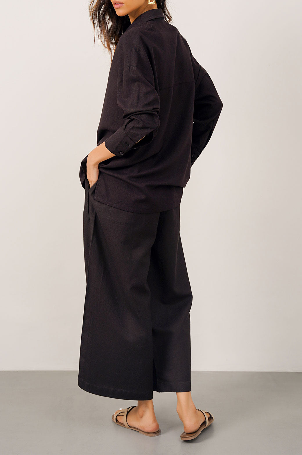 BLACK BASIC CULOTTES