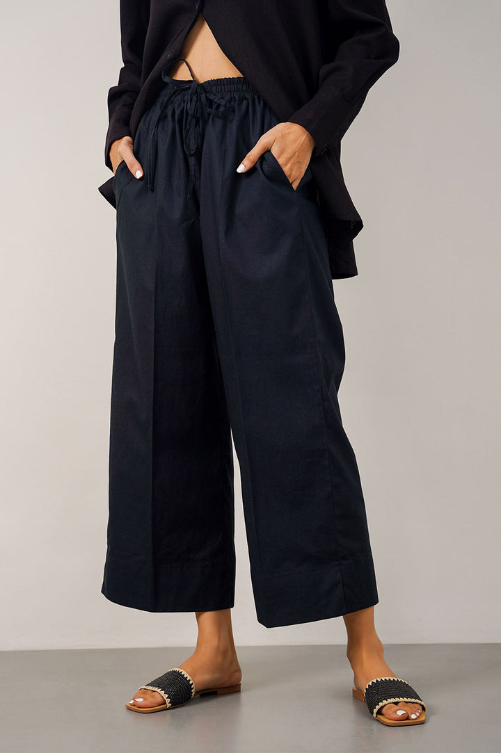 BLACK BASIC CULOTTES