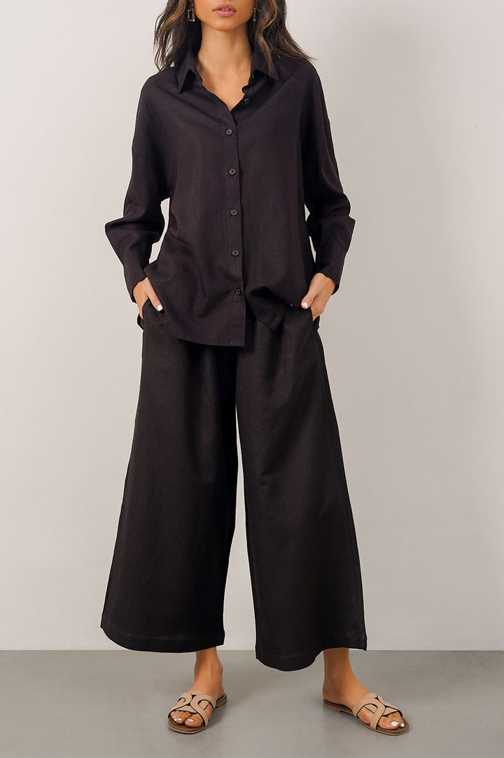 BLACK BASIC CULOTTES