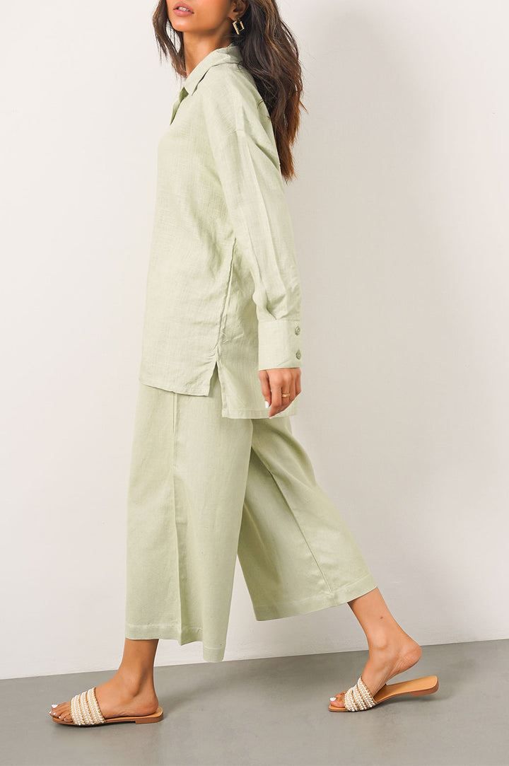 GREEN BASIC CULOTTES