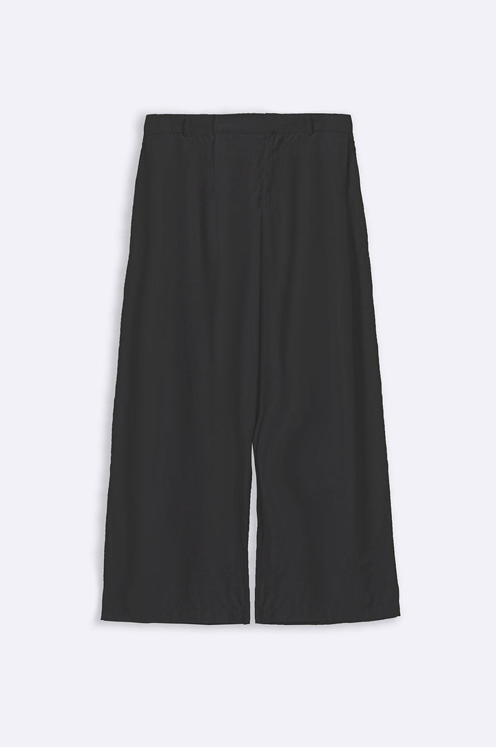 BLACK CURVE STONE-WASH LONG PANTS