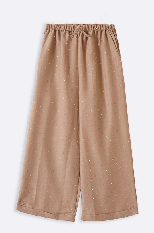 TAUPE DIAMANTE DRAWSTRING CULOTTES
