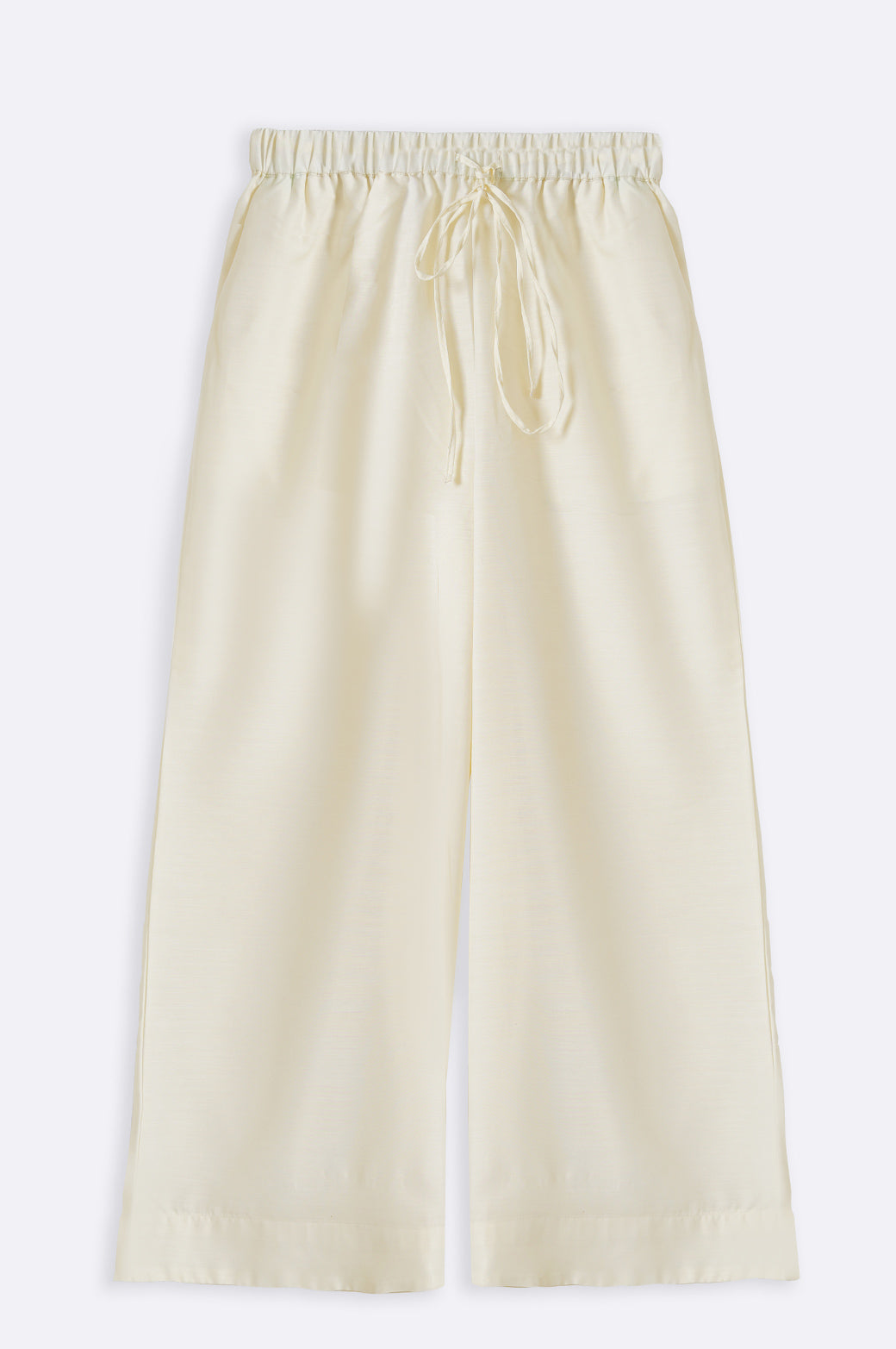 WHITE WIDE PARTY PANTS