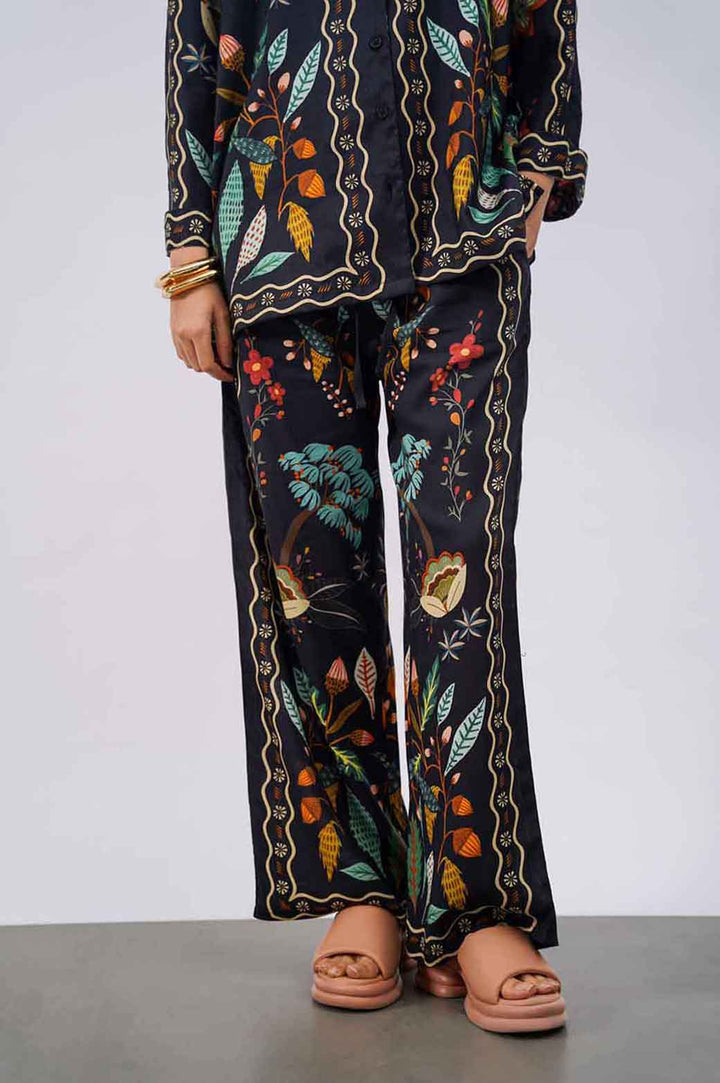 MULTI BLACK FOREST PRINTED CULOTTES