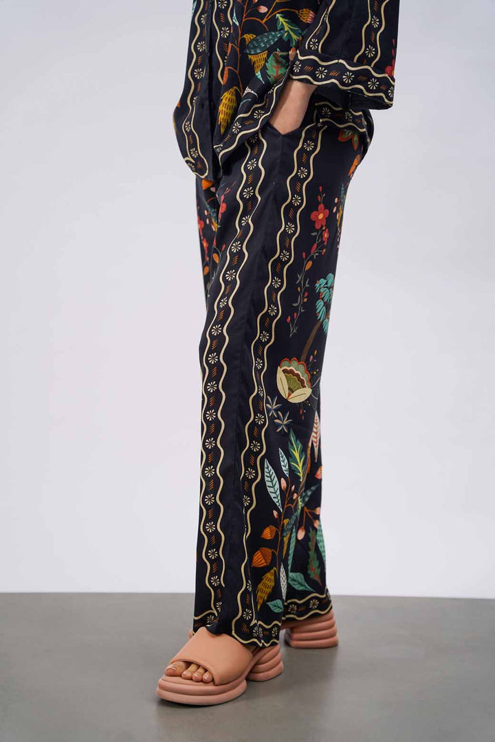 MULTI BLACK FOREST PRINTED CULOTTES