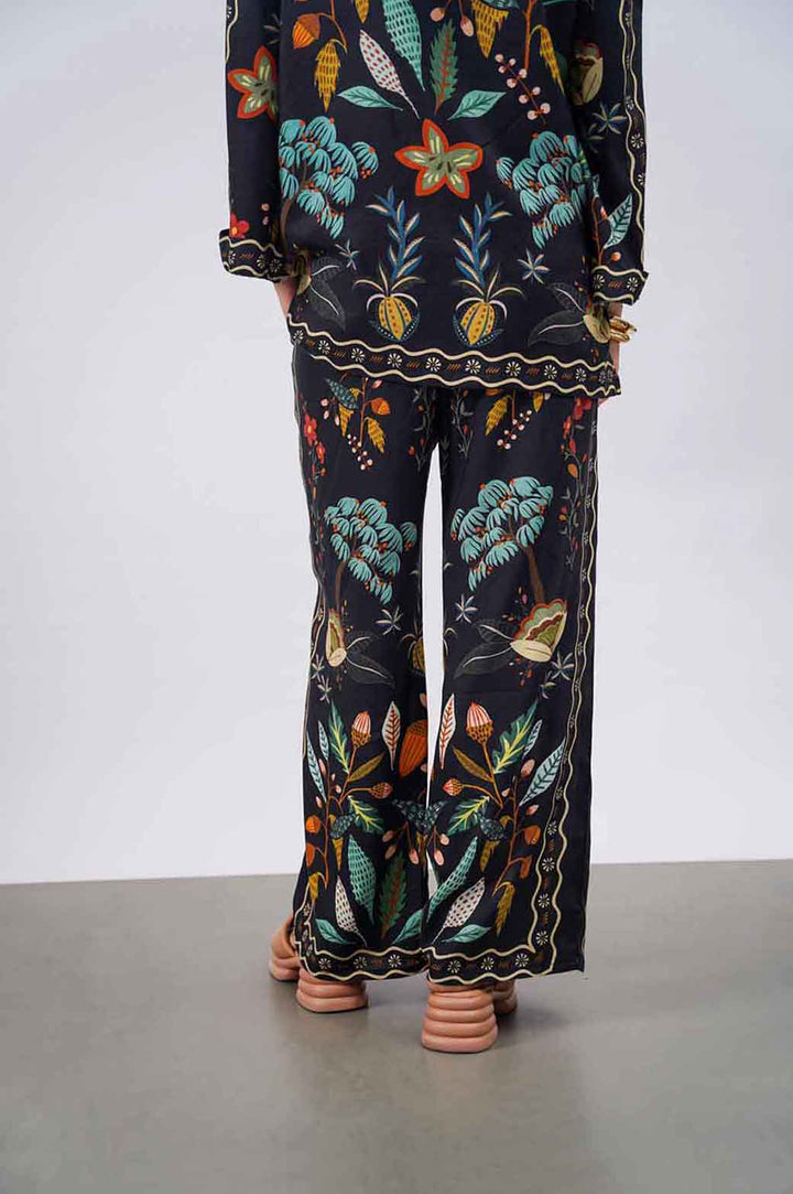 MULTI BLACK FOREST PRINTED CULOTTES