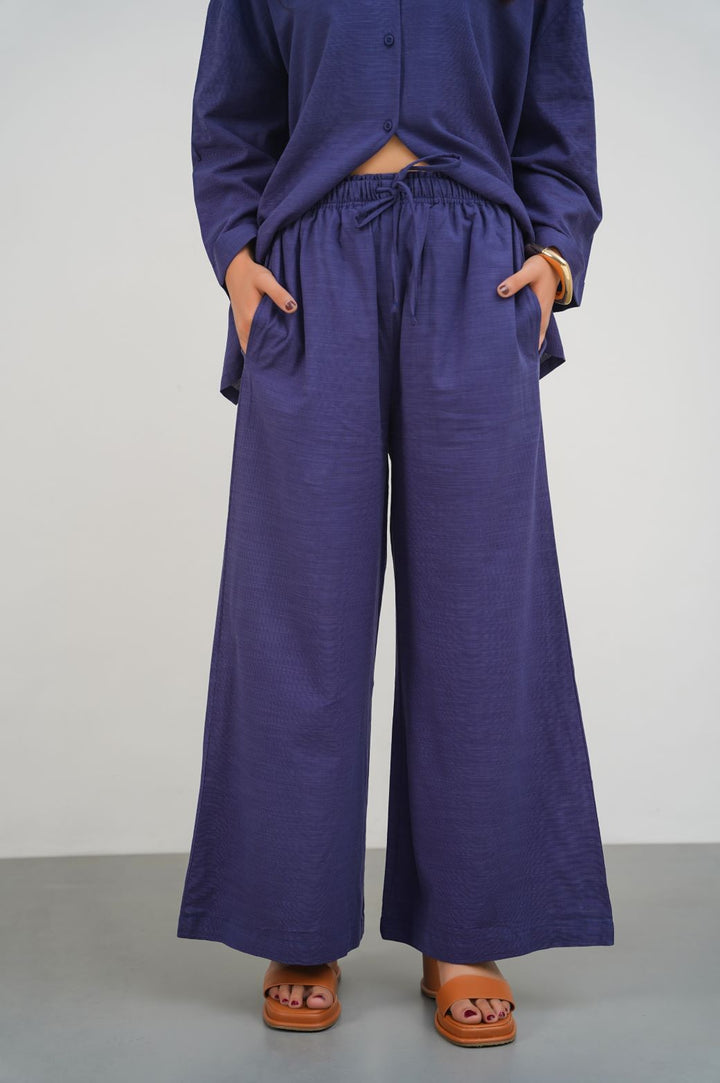 NAVY EASY BREEZY PANTS