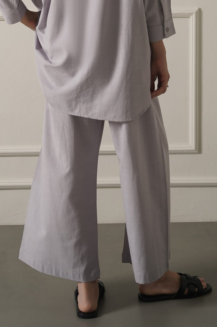 ICE BLUE WIDE ANKLE PANTS