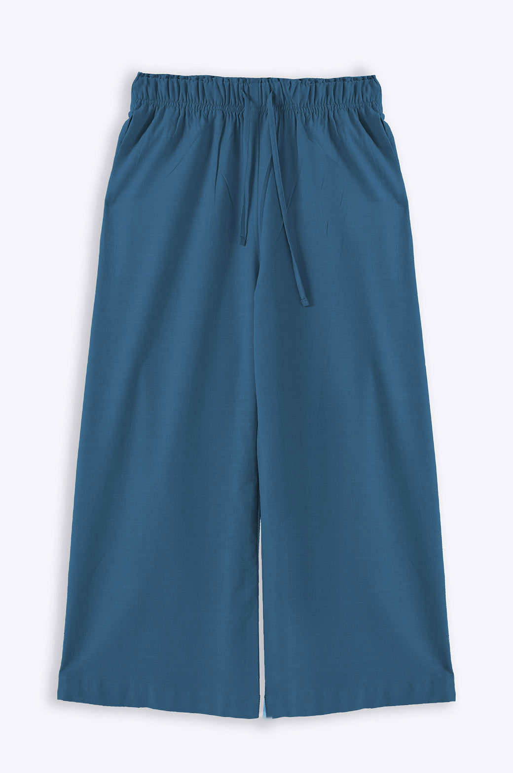 COBALT BLUE WIDE ANKLE PANTS