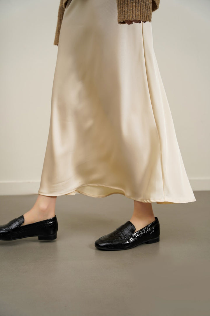 SATIN LONG SKIRT