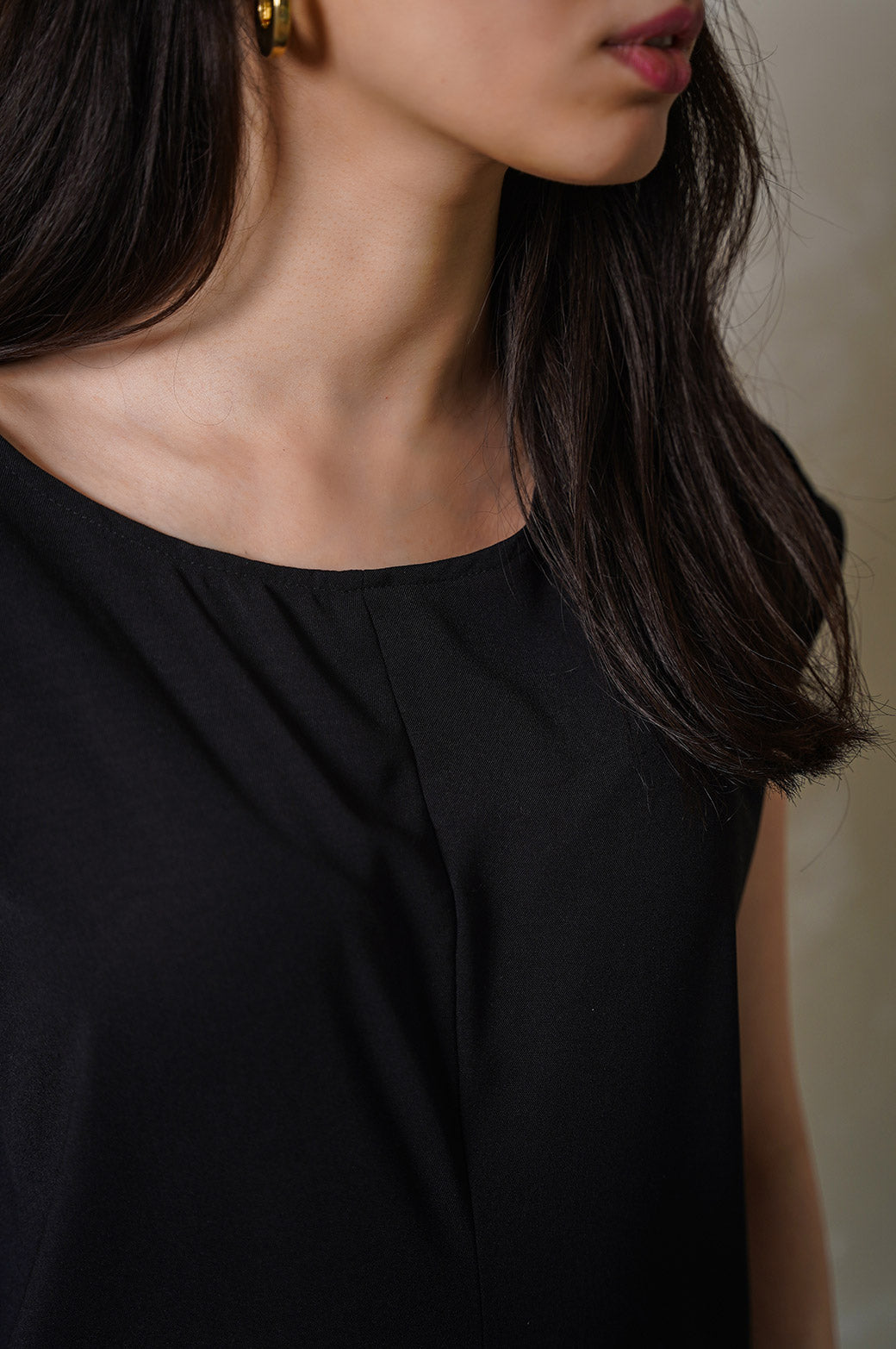BLACK MIDI HOLIDAY DRESS