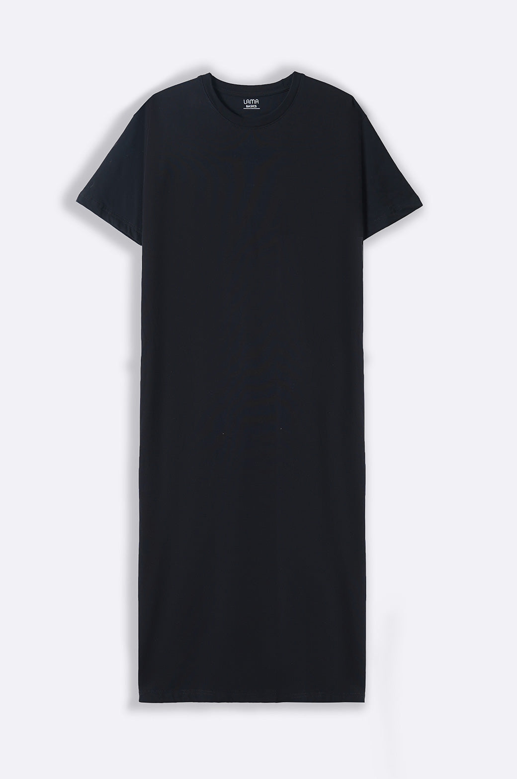 Long black t shirt dress best sale