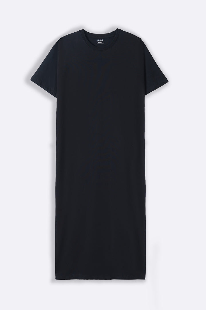 BLACK T-SHIRT DRESS