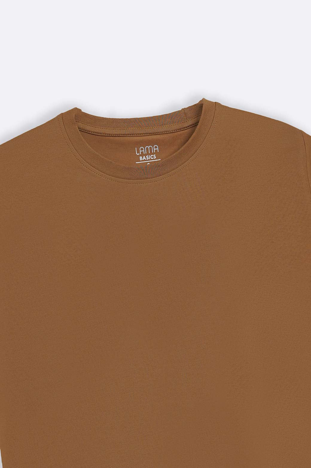 BROWN ROUND NECK T-SHIRT
