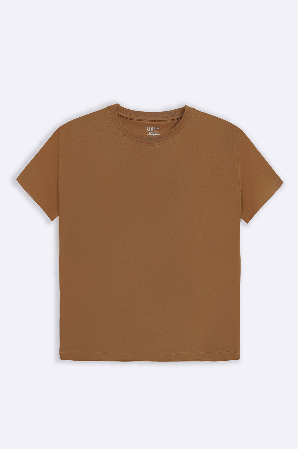 BROWN ROUND NECK T-SHIRT