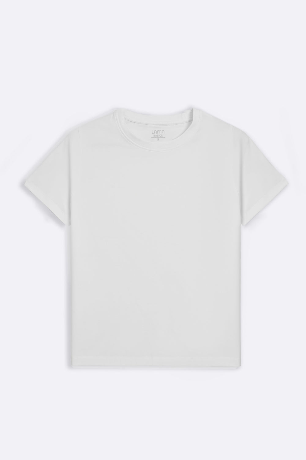 WHITE ROUND NECK T-SHIRT