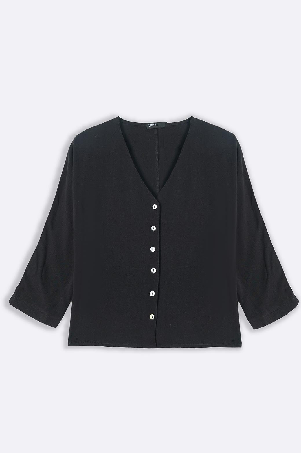 BLACK FLOWY DAY BLOUSE