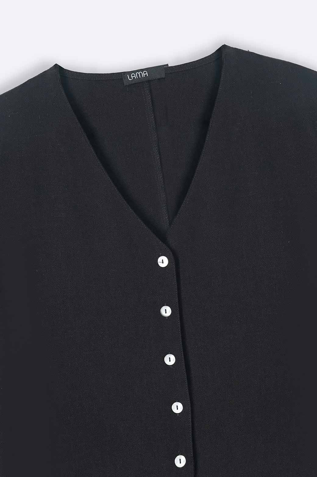 BLACK FLOWY DAY BLOUSE
