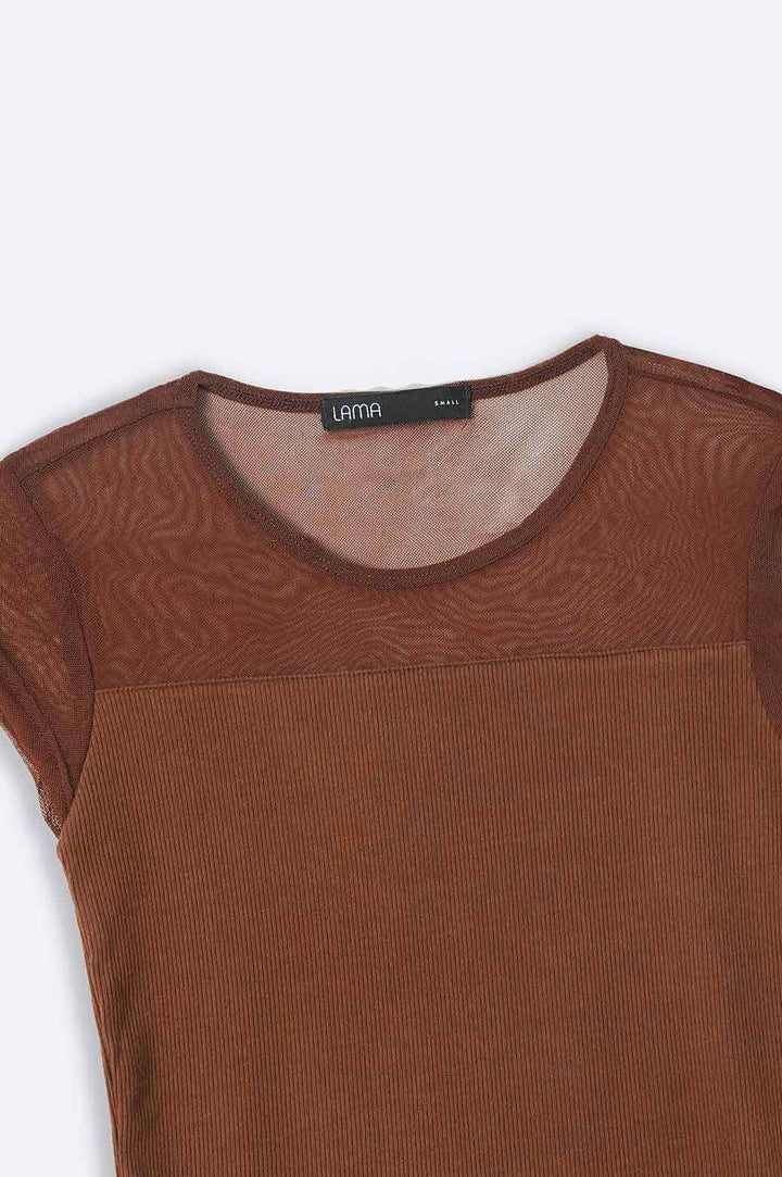 COFFEE SEMI-SHEER TEE