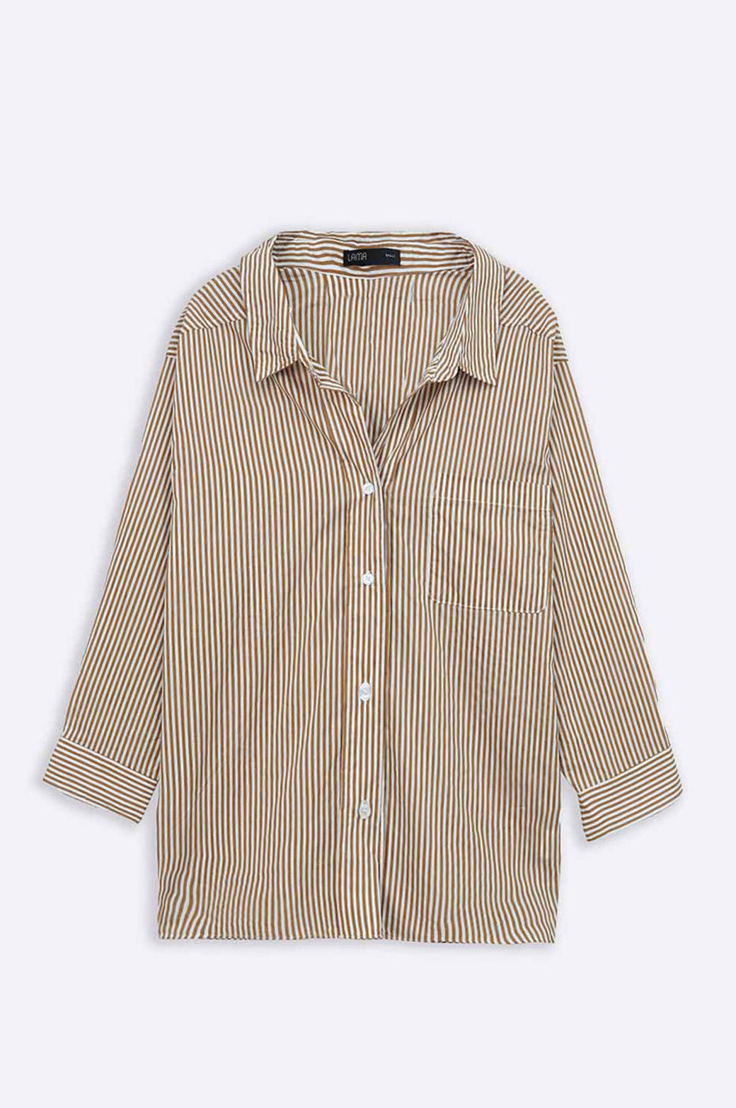 CAMEL SLOUCHY BUTTON DOWN