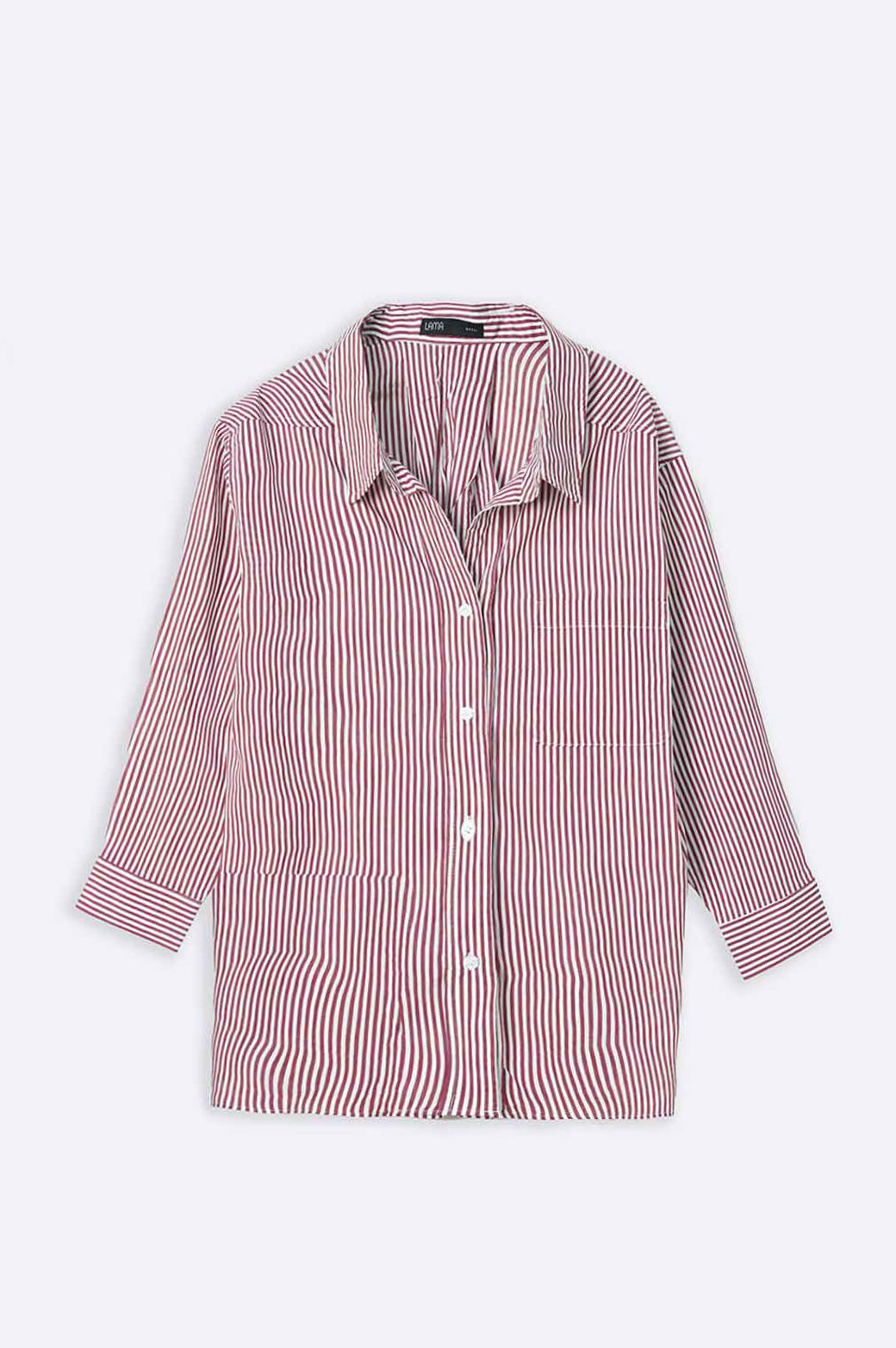 MAROON SLOUCHY BUTTON DOWN