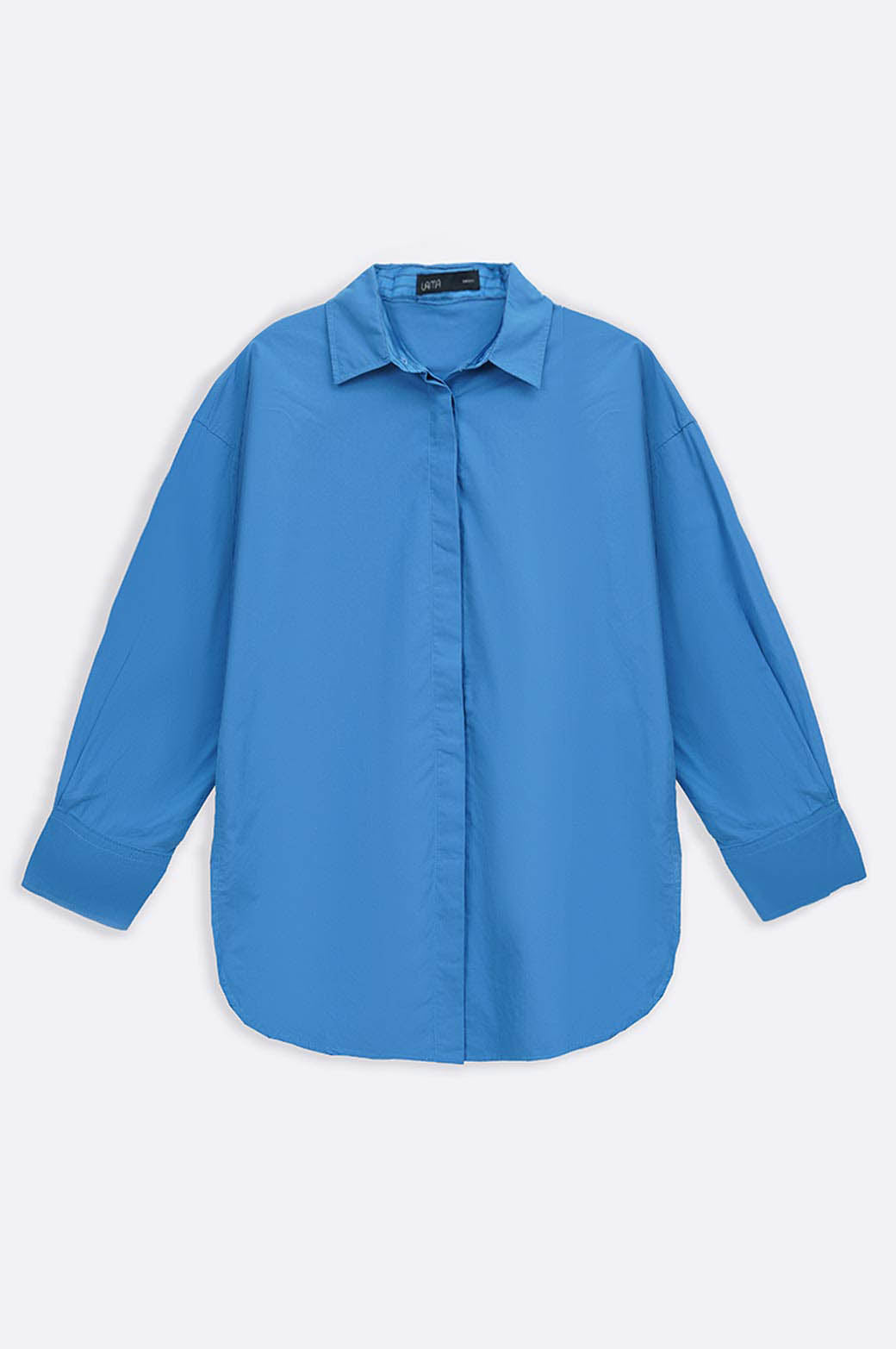 BLUE CONTRAST COLLAR BUTTON DOWN