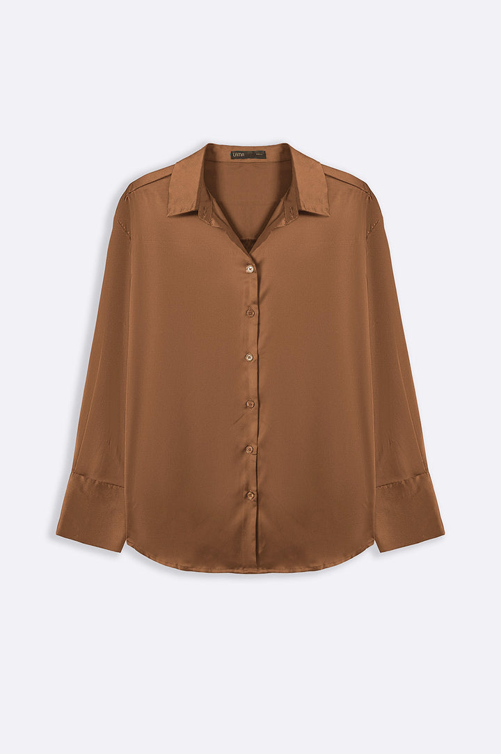 COFFEE BASIC SILK SHIRT