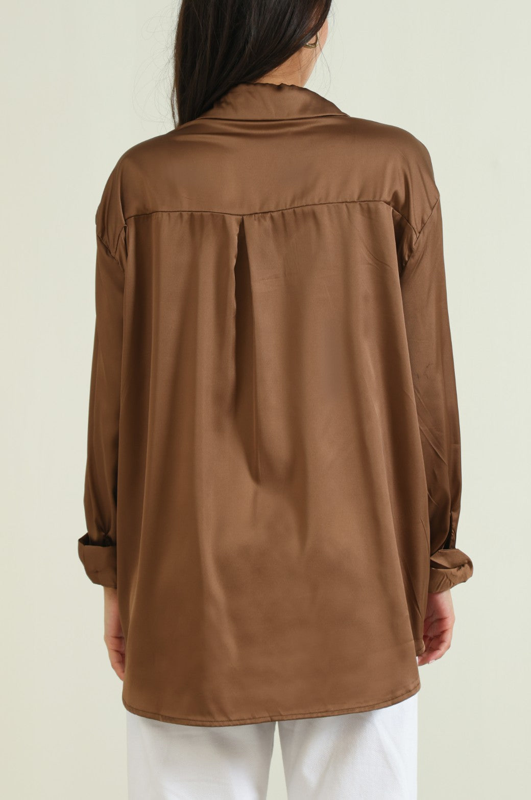 COFFEE BASIC SILK SHIRT
